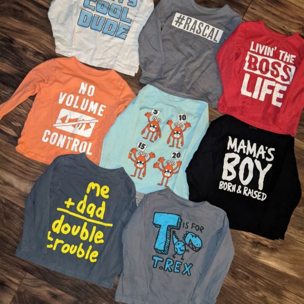 17 Boys Long Sleeve Fall/Winter Shirts (3t)